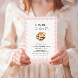 Invitación Fiesta de Baby Shower de Niña S'More to Love Prepp