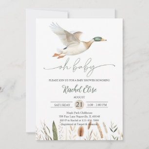 Invitación Fiesta de Baby Shower de Pato