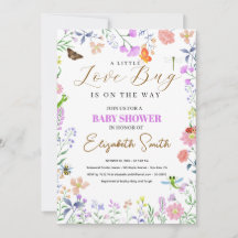 Fiesta de Baby Shower de Pequeño Bicho de Amor Per