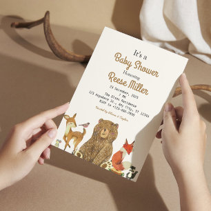 Invitación Fiesta de Baby Shower de Safari Selvático