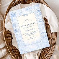 Fiesta de Baby Shower de Toile Vintage