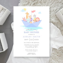 Fiesta de Baby Shower del Arca de Noé con Animales