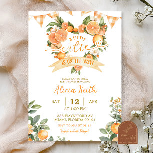 Invitación Fiesta de Baby Shower del Corazón de Encanto de Cu
