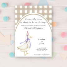 Fiesta de Baby Shower del Ganso Tonto