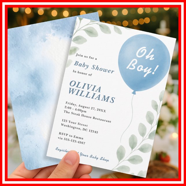 Invitación Fiesta de Baby Shower del Niño (Subido por el creador)
