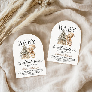 Invitación Fiesta de Baby Shower del Oso de Peluche Neutral N