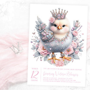 Invitación Fiesta de Baby Shower del Pollito de Pascua