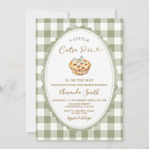 Invitación Fiesta de Baby Shower Dulcecito Verde Está en Cami