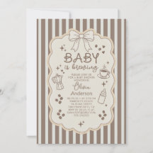Fiesta de Baby Shower: El Bebé está Preparando Caf