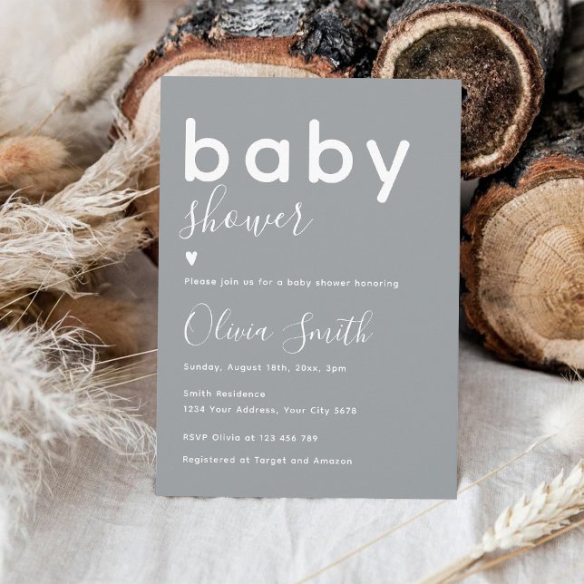 Invitación Fiesta de Baby Shower Elegante (Subido por el creador)