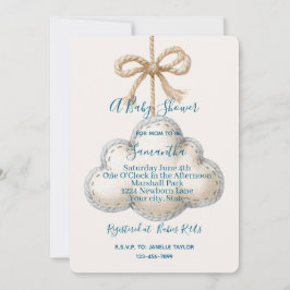 Invitación Fiesta de baby shower en la nube nueve
