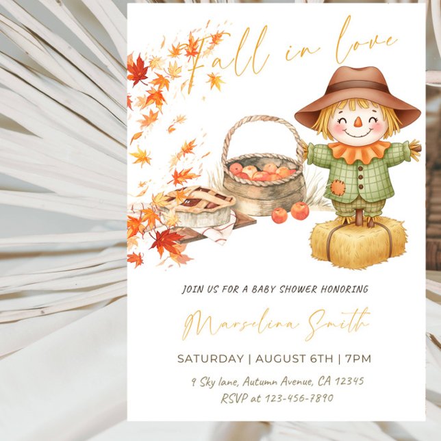 Invitación Fiesta de Baby Shower 'Enamórate' (Subido por el creador)