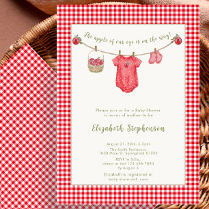 Invitación Fiesta de Baby Shower Línea de Ropa de Otoño La Ma