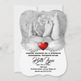 Invitación Fiesta de Baby Shower por venir Destino de Destino