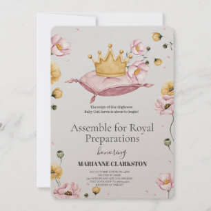 Invitación Fiesta de Baby Shower Real en el Castillo de los S