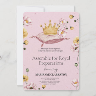 Invitación Fiesta de Baby Shower Real en el Castillo de los S