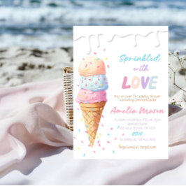Invitación Fiesta de Baby Shower 'Rociado con Amor'