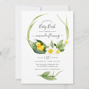 Invitación Fiesta de Baby Shower Splash de patito de primaver