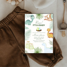 Fiesta de Baby Shower Volcán Rawr Tropical Dinosau