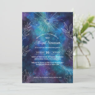 Invitación Fiesta de Bachelorette de acuarela mística