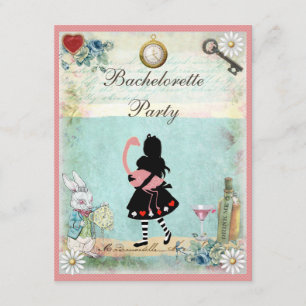 Invitación Fiesta de Bachelorette de Alice y Pink