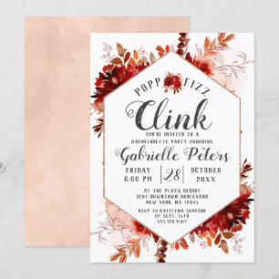 Invitación Fiesta de Bachelorette de Belleza Rusa Pop Fizz Cl