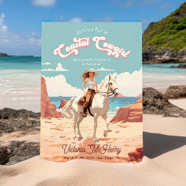 Invitación Fiesta de Bachelorette de Caballo de Nova Costera