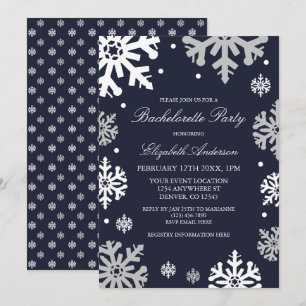 Invitación Fiesta de Bachelorette de Invierno de la Marina Az