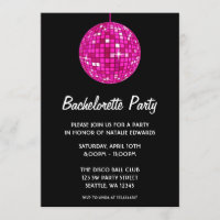 Fiesta de Bachelorette de la bola de discoteca de