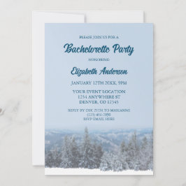 Invitación Fiesta de Bachelorette de la Selva de la Montaña N