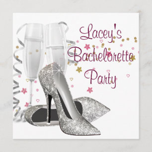 Invitación Fiesta de Bachelorette de los tacones altos de