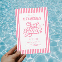 Fiesta de Bachelorette de Pink Last Splash Pool