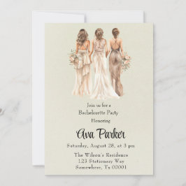 Invitación Fiesta de Bachelorette para las Brigadas Verdes Li