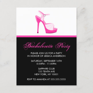 Invitación Fiesta de Bachelorette Rosa