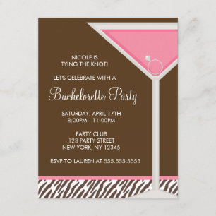 Invitación Fiesta de bachillerato de cristal rosado