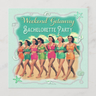 Invitación Fiesta de bachillerato de fin de semana de Retro B