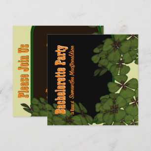Invitación Fiesta de bachillerato de shamrock irlandés