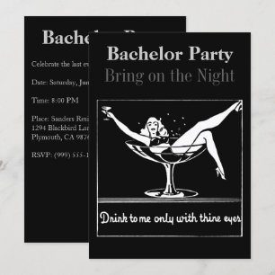 Invitación Fiesta de bachillerato de vidrio de Champagne