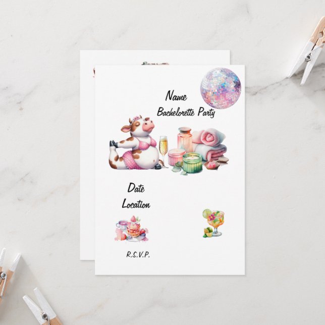 Invitación Fiesta de bachillerato de yoga (Anverso/Reverso In Situ)