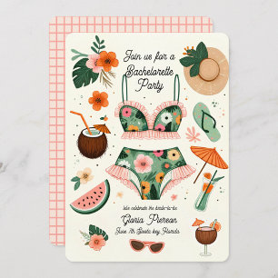 Invitación Fiesta de bachillerato en la playa de verano