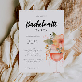 Invitación Fiesta de bachillerato floral de Aperol Spritz