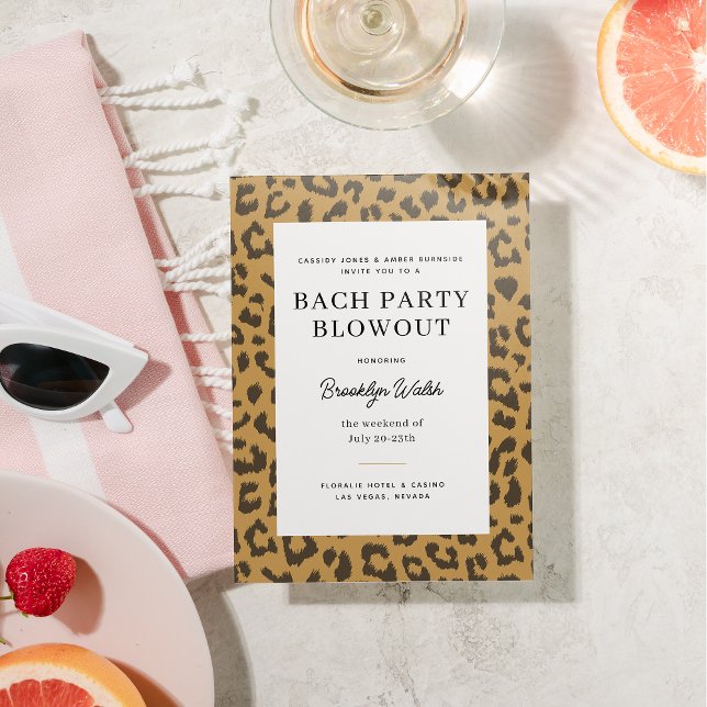 Invitación Fiesta de bachillerato para la impresión de animal (Subido por el creador)