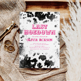 Invitación Fiesta de bachillerato para la impresión de vacas 