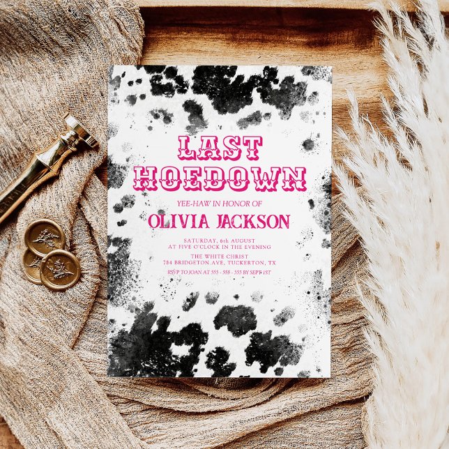 Invitación Fiesta de bachillerato para la impresión de vacas  (Subido por el creador)