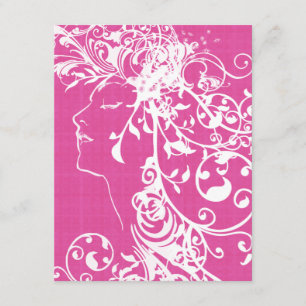 Invitación Fiesta de bachillerato rosado nocturna