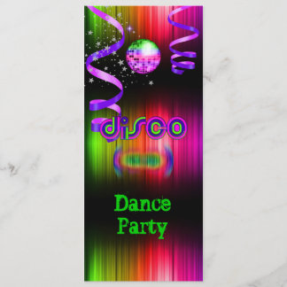 Invitación Fiesta de Baile Disco Bola de Espejos