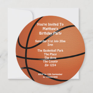 Invitación Fiesta de baloncesto