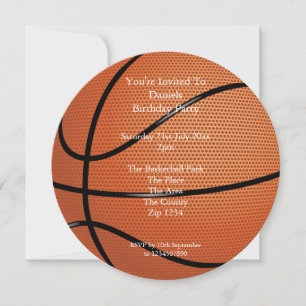Invitación Fiesta de baloncesto