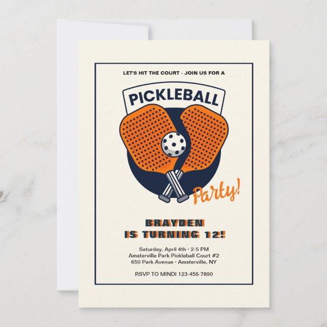 Invitación Fiesta de baloncesto (Anverso)