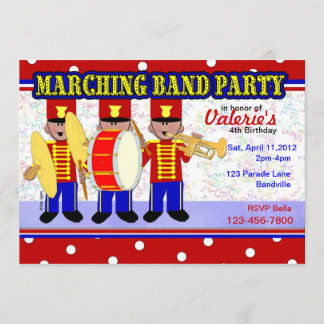 Invitación Fiesta de banda de marcha
